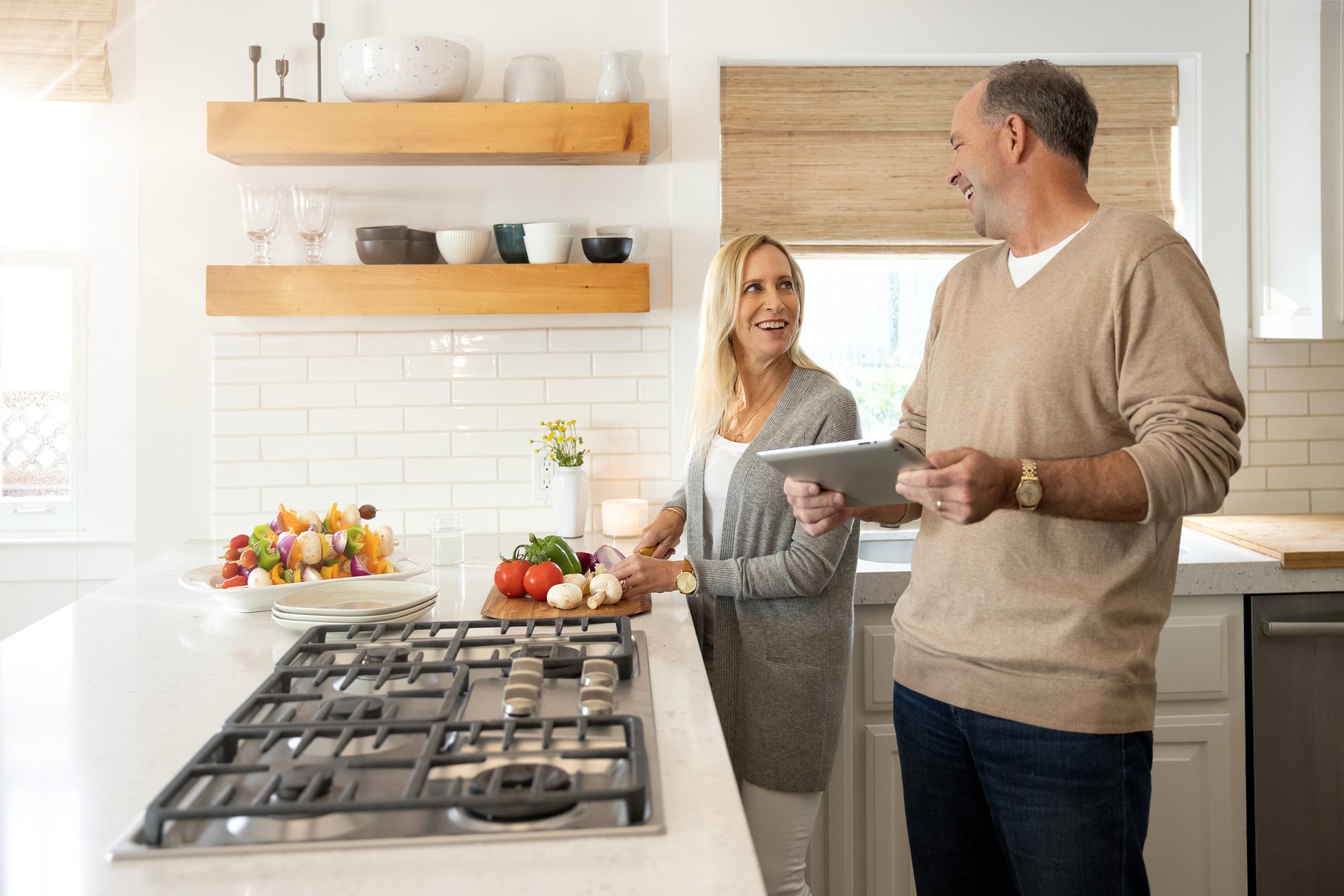 couple in kitchen