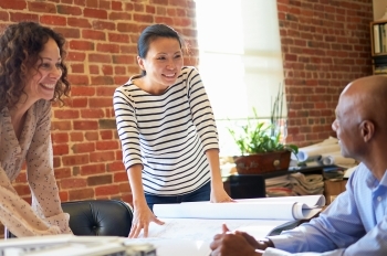 business people discussing