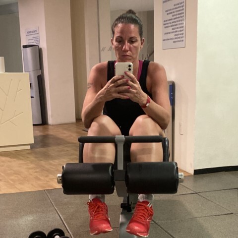 Nicole Hogan in the gym