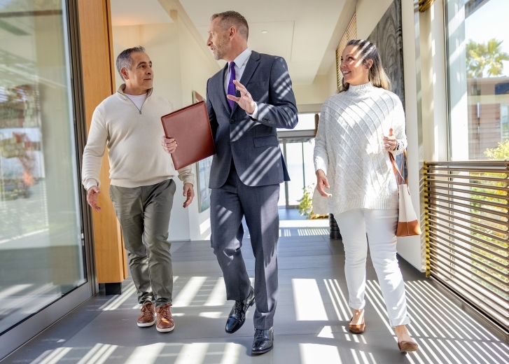 business people talking