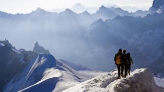 Hiking in the mountains