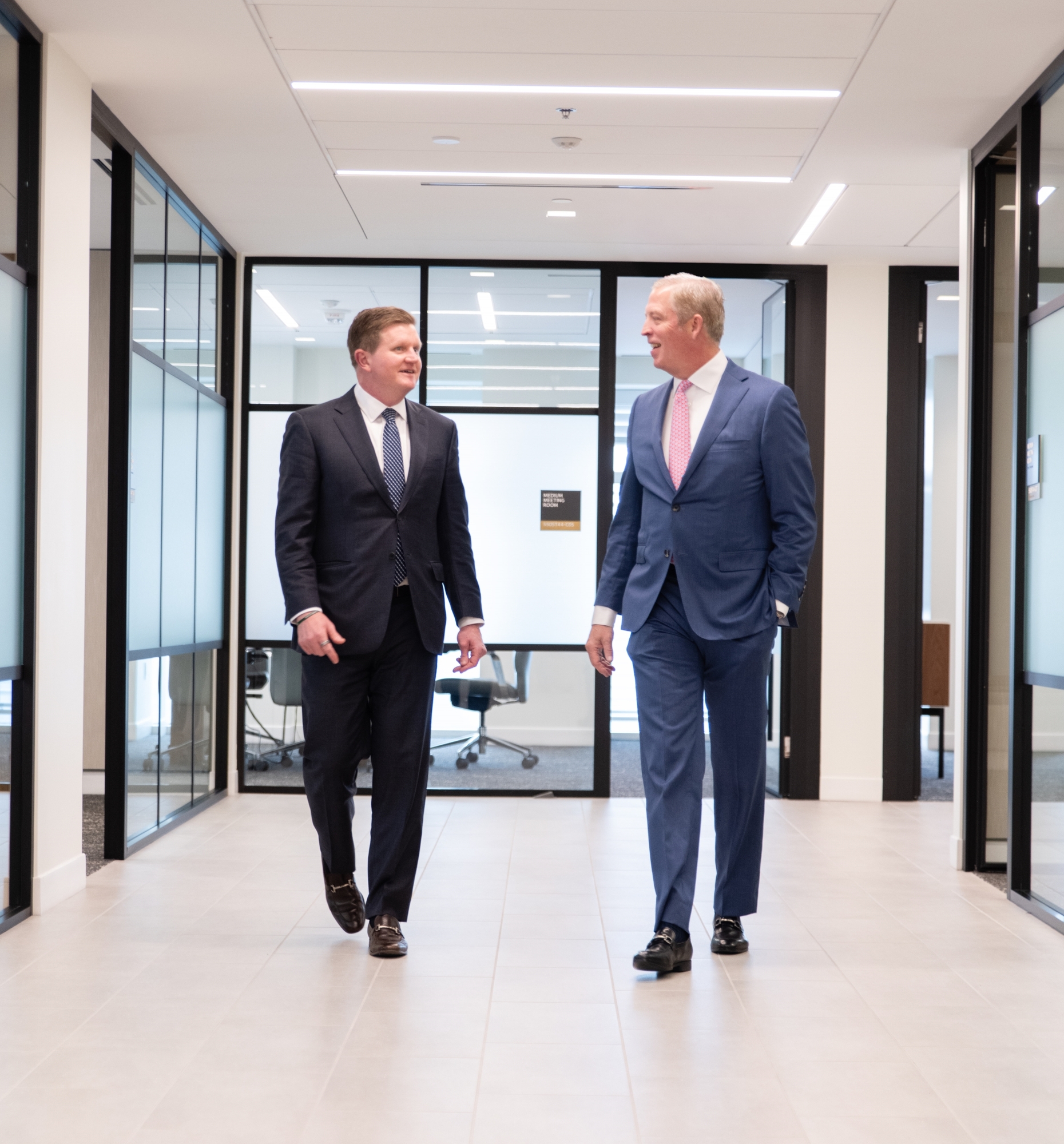 Bill and Tom walking