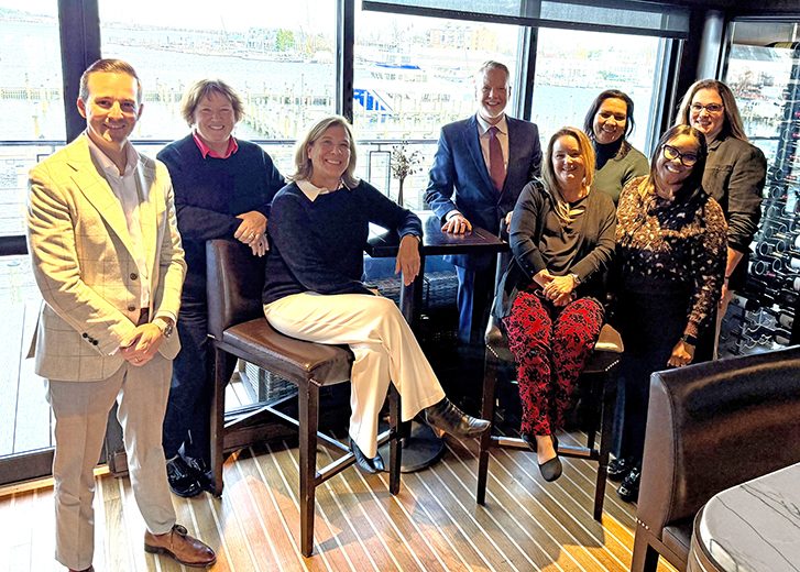 Rivergate team at lunch