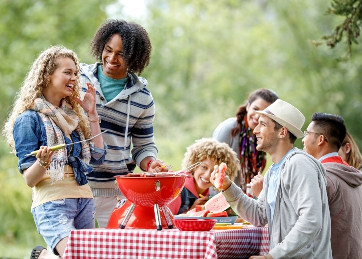friends at a picnic