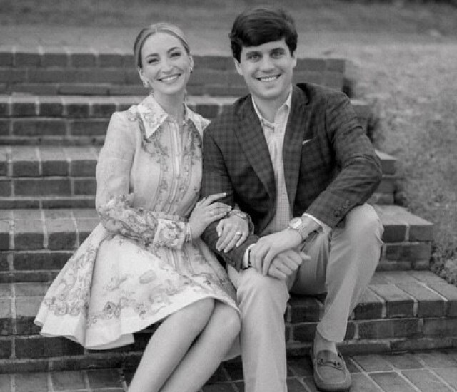Oliver and his fianc&eacute; Lizzie engagement photo