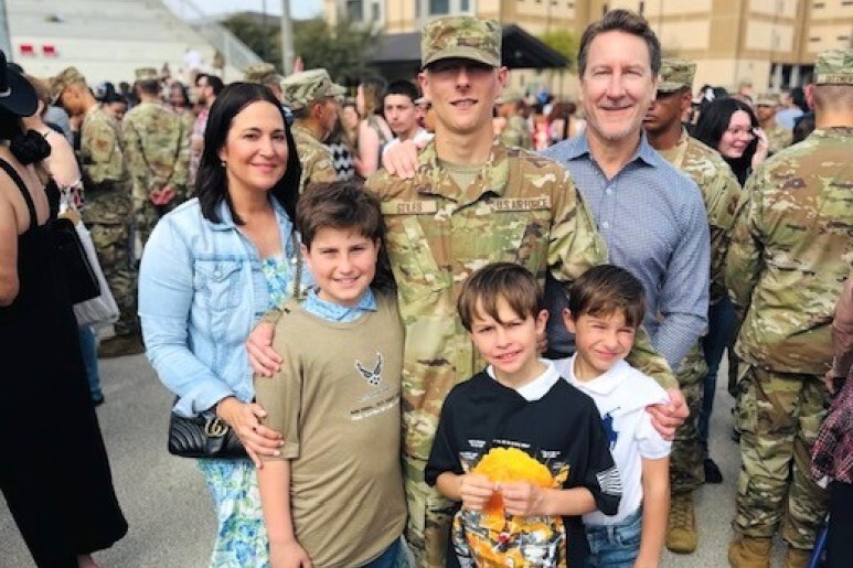 Darell During his son Gunner&ndash;s Air Force Graduation ceremony