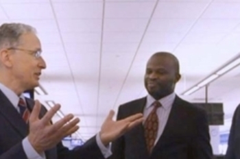 Business people talking